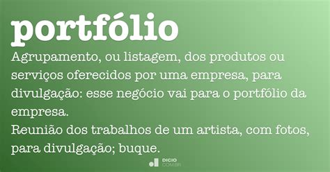 portfólio significado.
